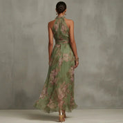 Selby Halter Midi Dress | Women's Classic Midi Dress | Elegant Everyday Dress UK