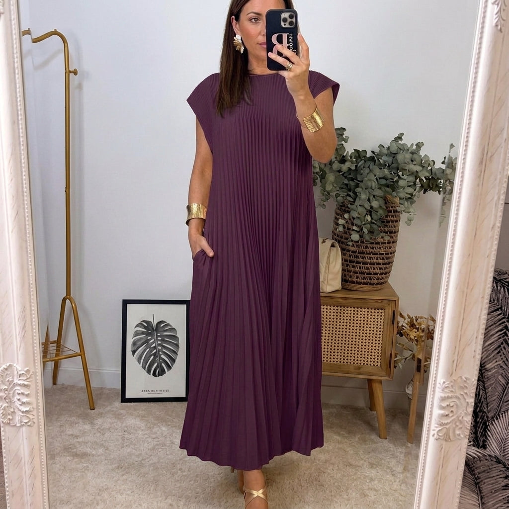 Elsie Everyday Midi Dress | Women's Classic Midi Dress | Elegant Everyday Dress UK