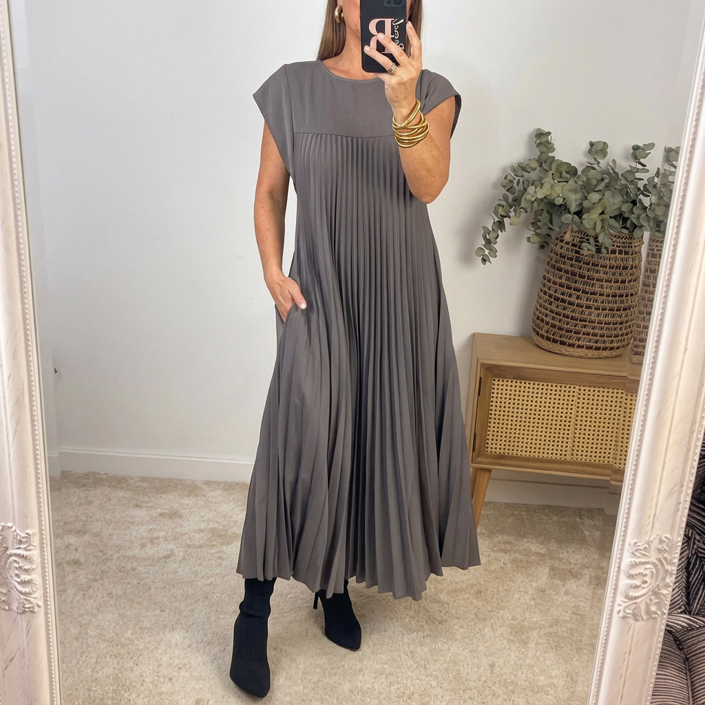 Elsie Everyday Midi Dress | Women's Classic Midi Dress | Elegant Everyday Dress UK