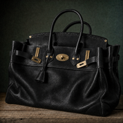 Vivienne Top Handle Tote – Structured Leather & Canvas Handbag Premium Autumn Winter
