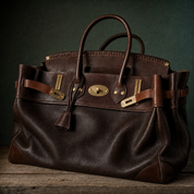Vivienne Top Handle Tote – Structured Leather & Canvas Handbag Premium Autumn Winter