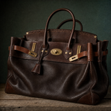 Vivienne Top Handle Tote – Structured Leather & Canvas Handbag Premium Autumn Winter