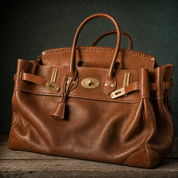 Vivienne Top Handle Tote – Structured Leather & Canvas Handbag Premium Autumn Winter