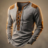 Hutton Textured Henley Shirt | Men's Relaxed Casual Shirt | Smart Button-Down Everyday Top UK