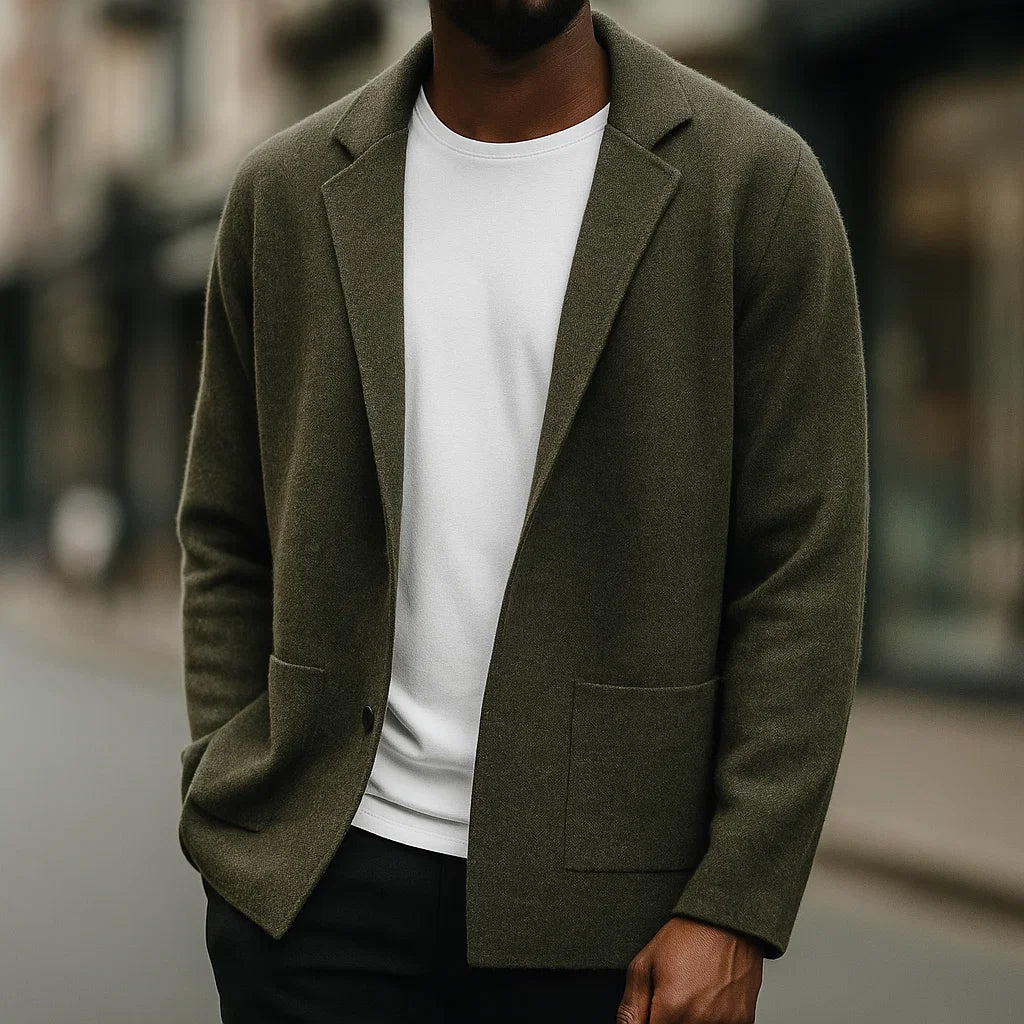 Pemberton Ribbed Cashmere Cardigan | Men's Pure Cashmere Cardigan | Luxury Soft Knitwear UK