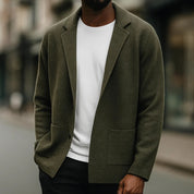 Pemberton Ribbed Cashmere Cardigan | Men's Pure Cashmere Cardigan | Luxury Soft Knitwear UK