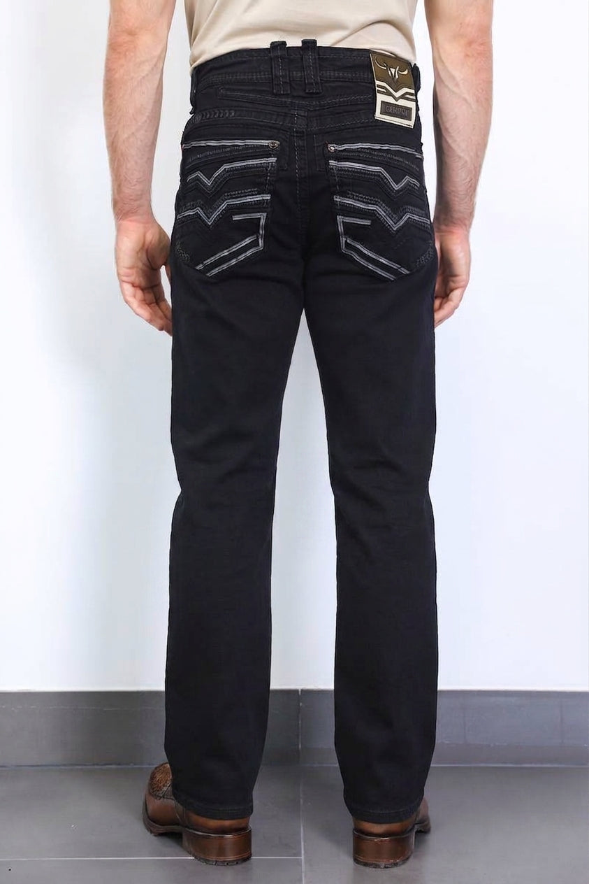 Holt Solid Wash Bootcut Jeans | Jeans | Men's Black Bootcut