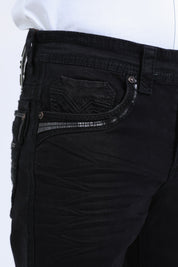 Holt Summit Chevron Bootcut Jeans | Jeans | Men's Black Bootcut