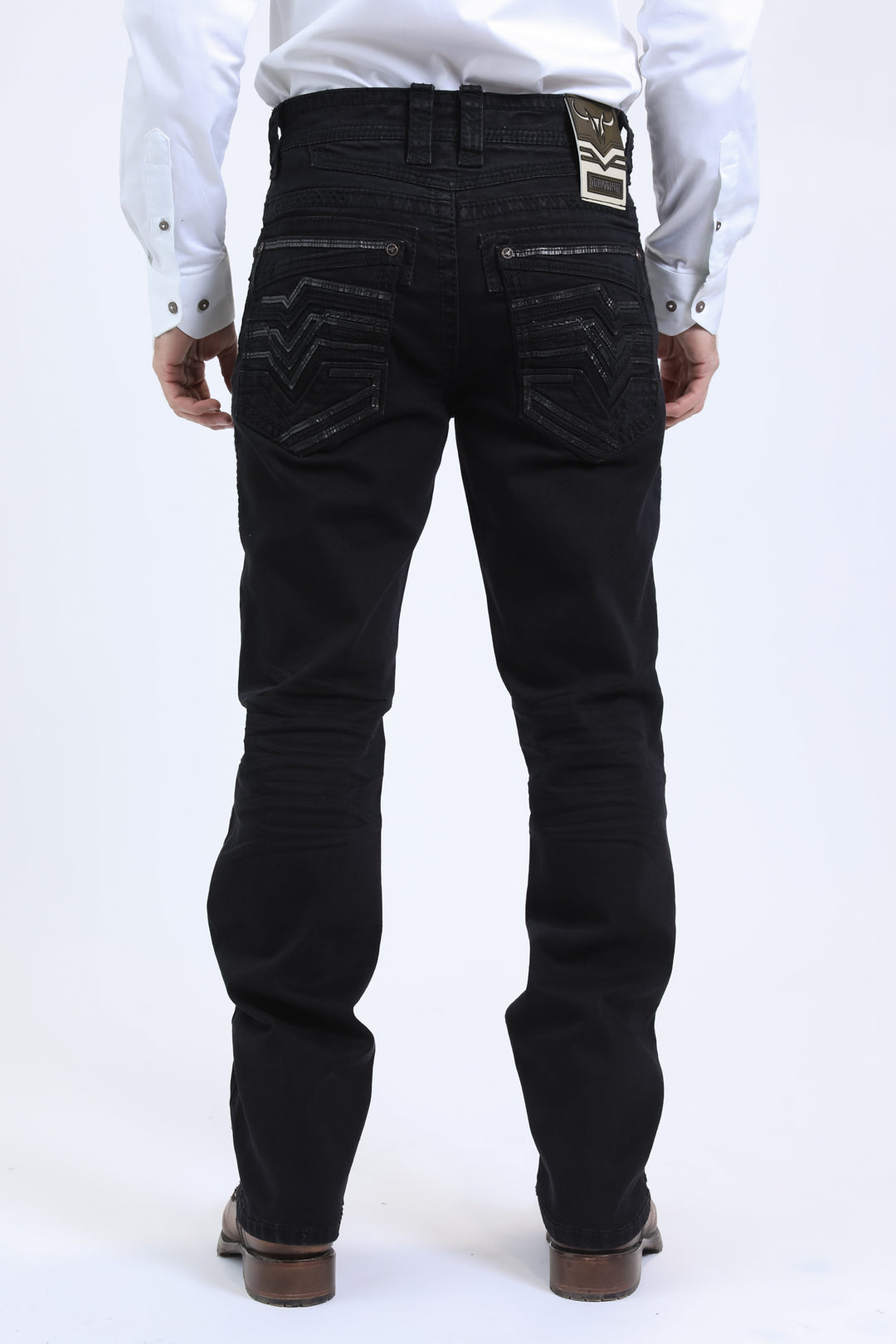 Holt Summit Chevron Bootcut Jeans | Jeans | Men's Black Bootcut