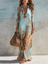 Camden Baroque Summer Dress | Women's Elegant Occasion Dress | Smart Party Fashion Dress UK