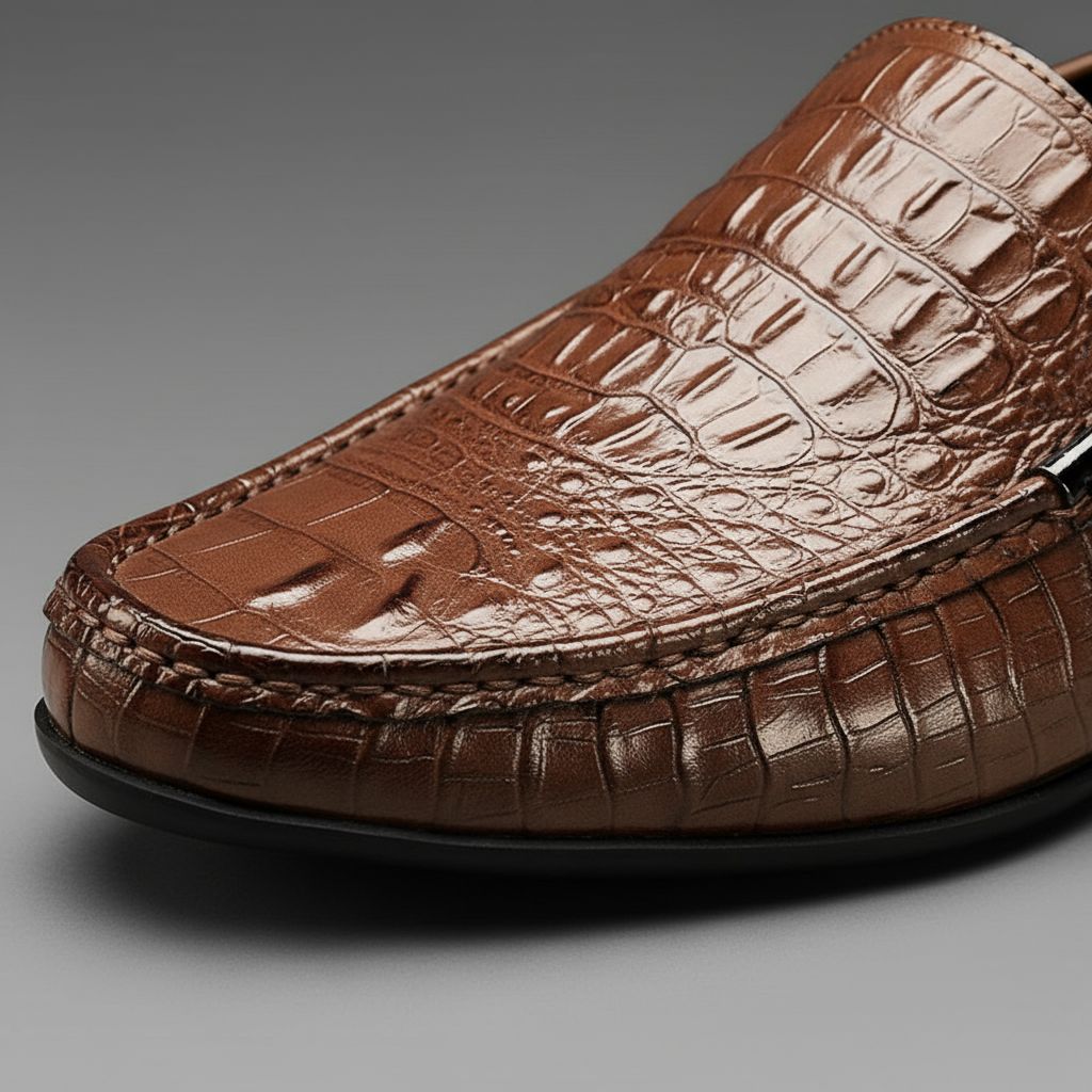 Ashford Leather Loafers | Men's Genuine Leather Loafers | Slip-On Smart Casual Shoes UK
