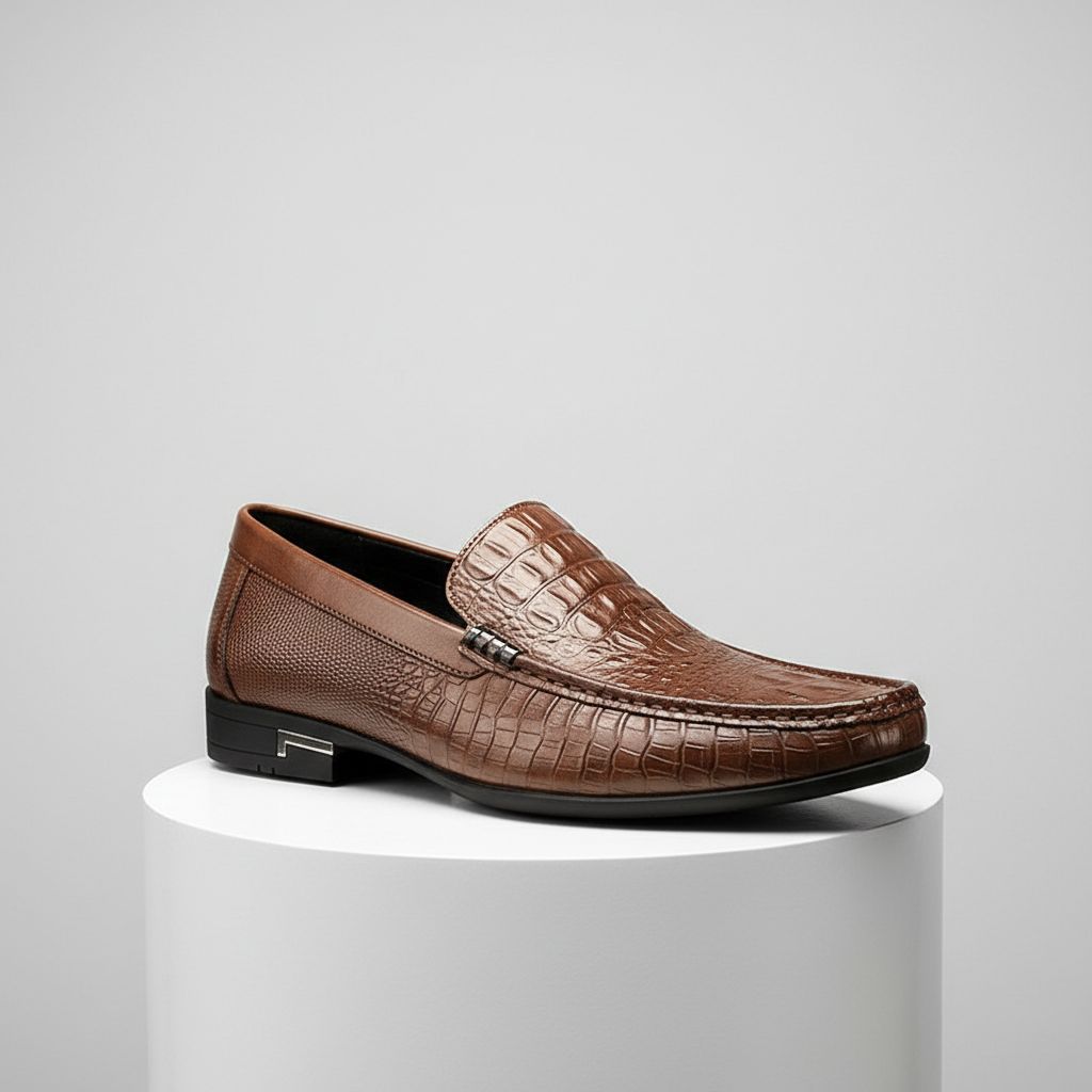 Ashford Leather Loafers | Men's Genuine Leather Loafers | Slip-On Smart Casual Shoes UK