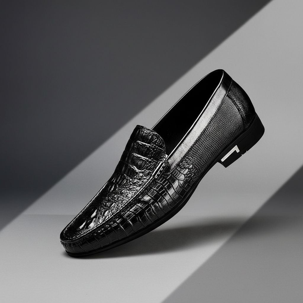 Ashford Leather Loafers | Men's Genuine Leather Loafers | Slip-On Smart Casual Shoes UK