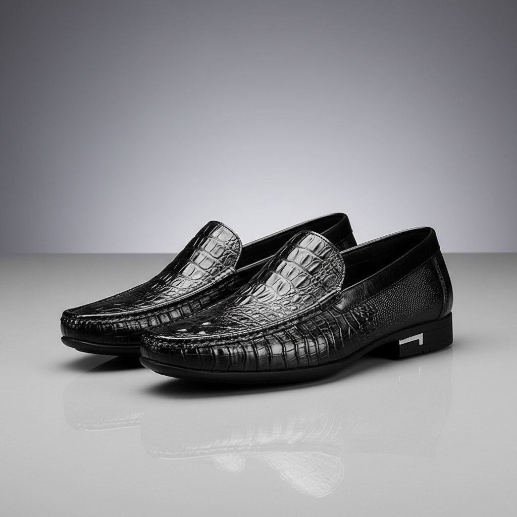 Ashford Leather Loafers | Men's Genuine Leather Loafers | Slip-On Smart Casual Shoes UK