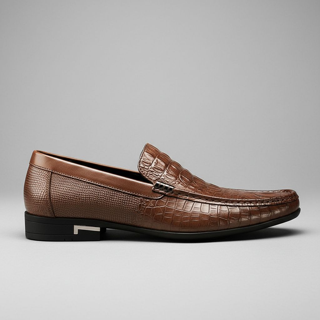 Ashford Leather Loafers | Men's Genuine Leather Loafers | Slip-On Smart Casual Shoes UK