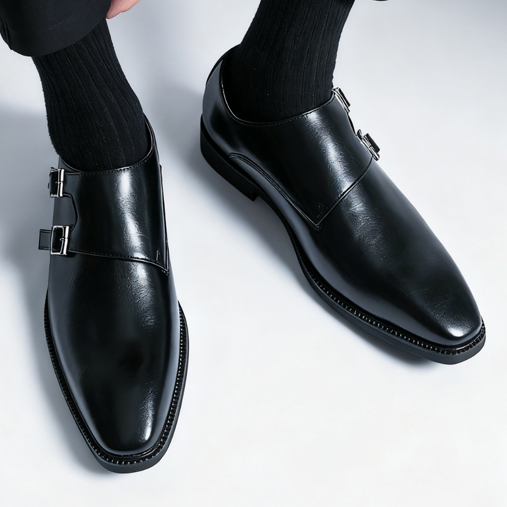 Rex Suede Monk Loafers | Men's Suede Loafers | Slip-On Smart Casual Driving Shoes UK