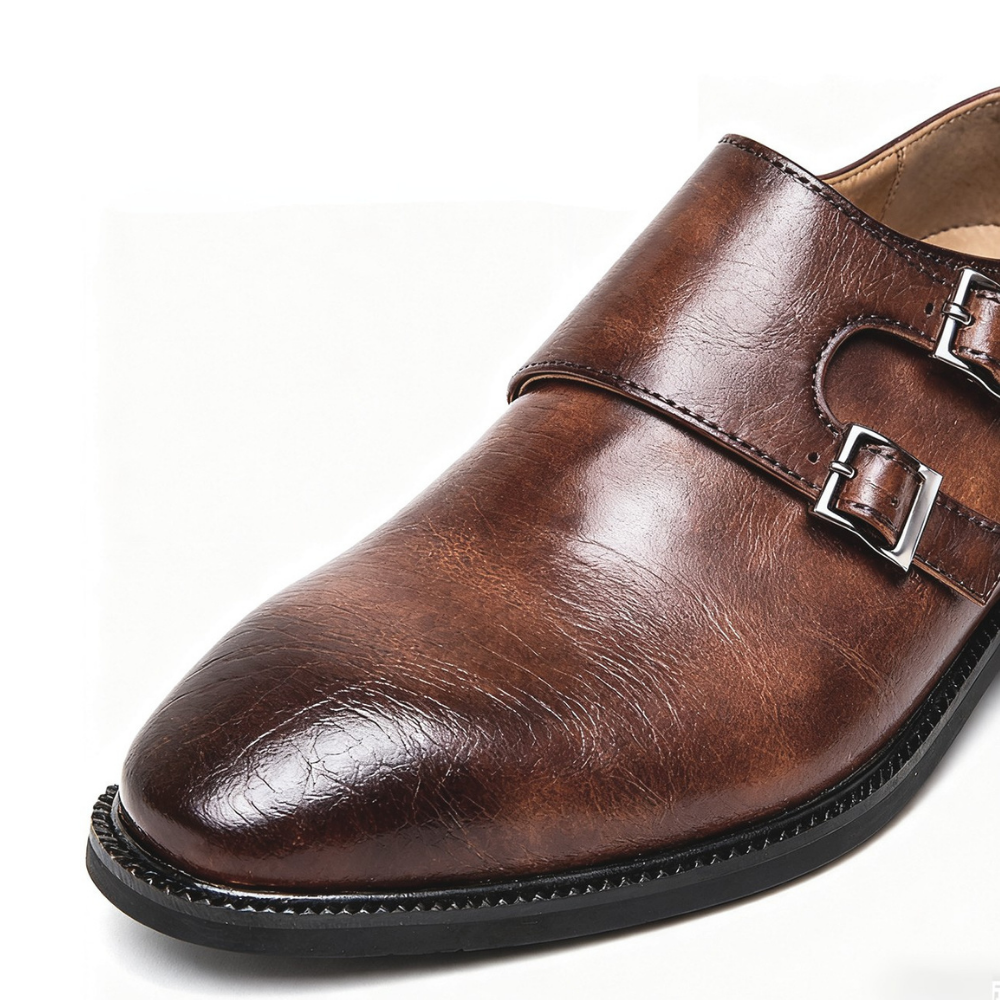 Rex Suede Monk Loafers | Men's Suede Loafers | Slip-On Smart Casual Driving Shoes UK