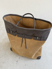 Juliette Suede Tote Bag – Luxury Structured Handbag Premium Quality Autumn Winter