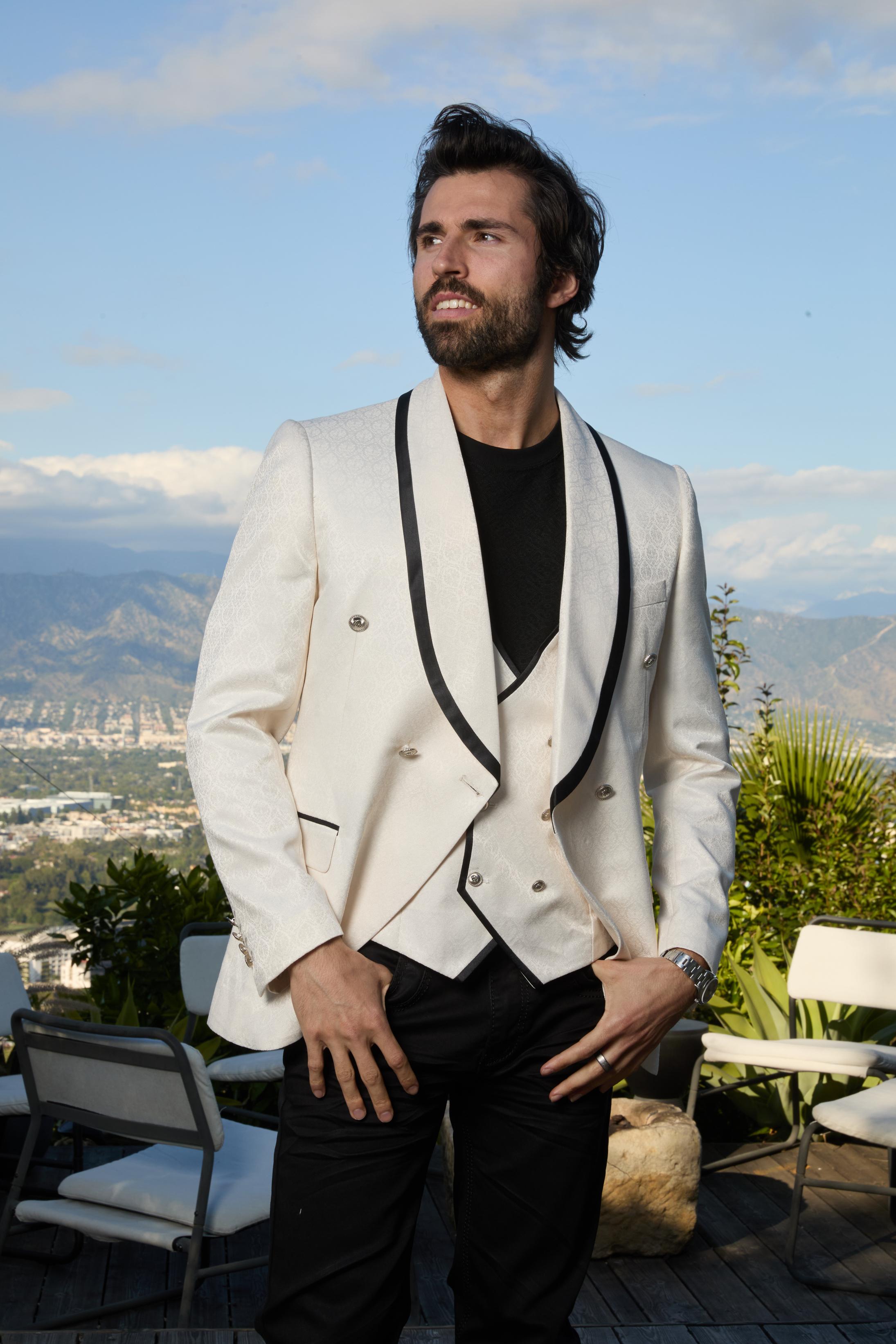Jacquard Blazer & Waistcoat Set | Blazer | Men's Formal Jacquard Suit