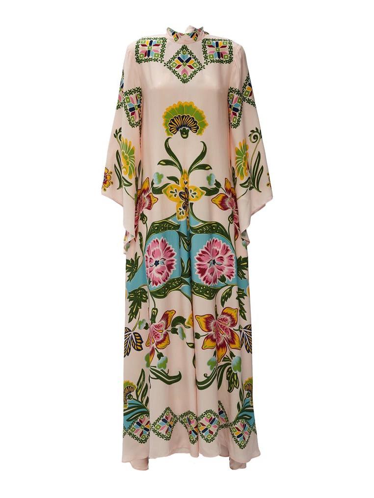 Exquisite Sunshine Floral Print Flowing Maxi Dress | Women's Floral Print Maxi Dress | Elegant Boho Holiday Dress UK