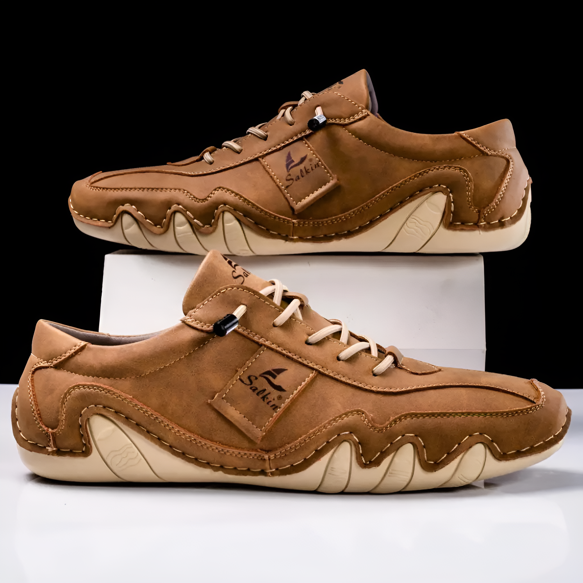 Halden Leather Trainer | Men's Genuine Leather Trainers | Smart Casual Fashion Shoes UK