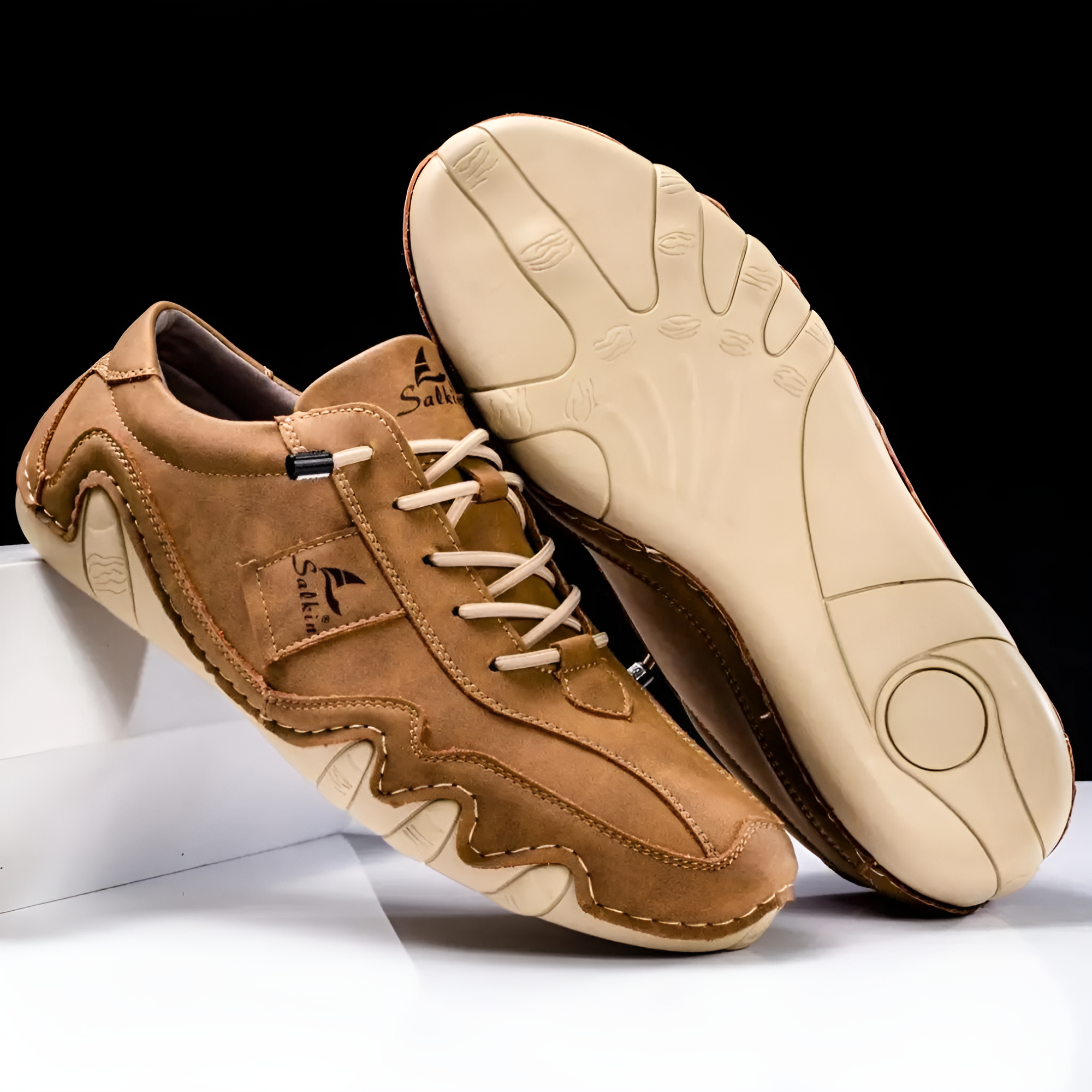 Halden Leather Trainer | Men's Genuine Leather Trainers | Smart Casual Fashion Shoes UK