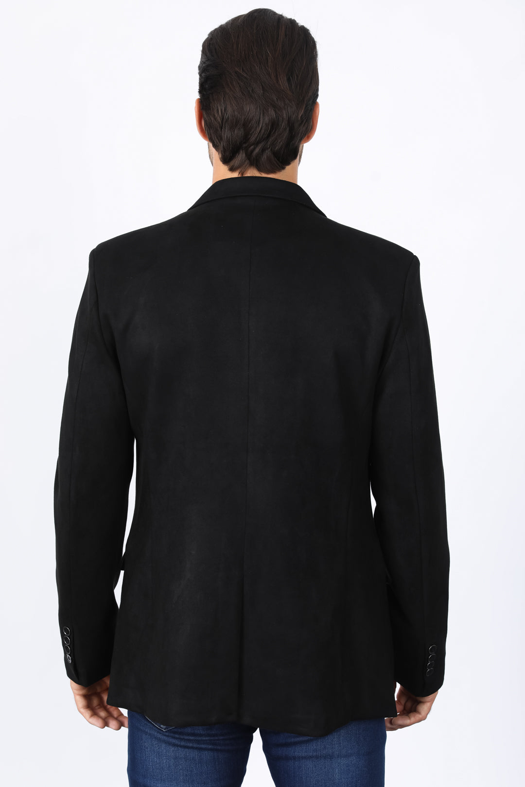 Double Button Suede Blazer | Men's Blazer | Men Faux Suede Black Off White Camel Navy Light Grey Mink Brown