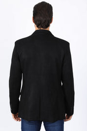Double Button Suede Blazer | Men's Blazer | Men Faux Suede Black Off White Camel Navy Light Grey Mink Brown