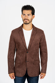 Double Button Suede Blazer | Men's Blazer | Men Faux Suede Black Off White Camel Navy Light Grey Mink Brown