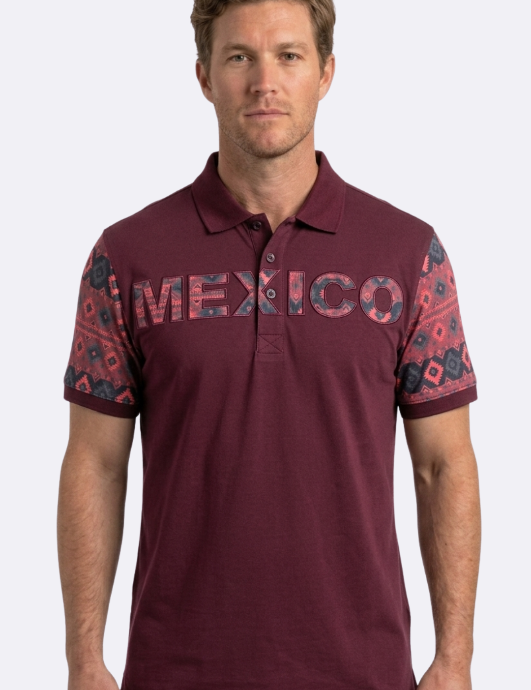 men-burgundy-mexico-tribal-sleeve-polo-JPS11461_1.png