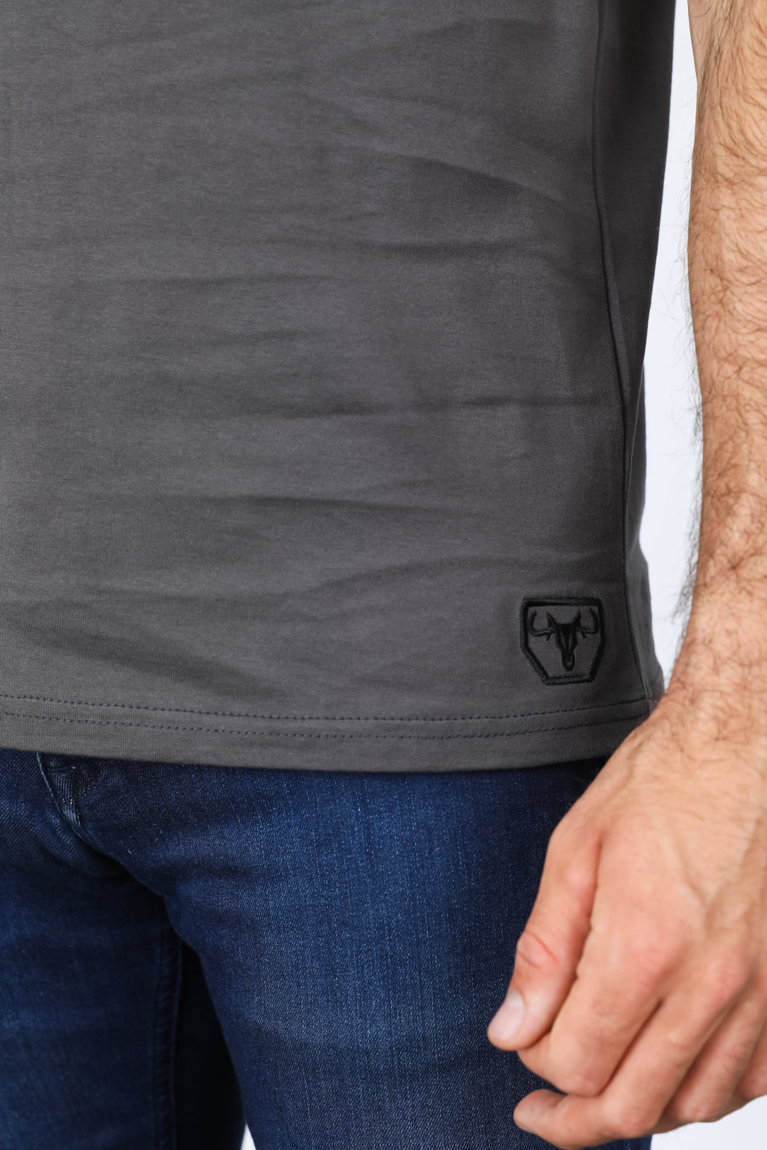 Aztec Motif Row Polo Shirt | Polo | Men's Cotton Stretch Charcoal Aztec Print