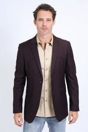Double Button Western Blazer IV | Men's Blazer | Men Western White Grey Beige Black Blue Burgundy
