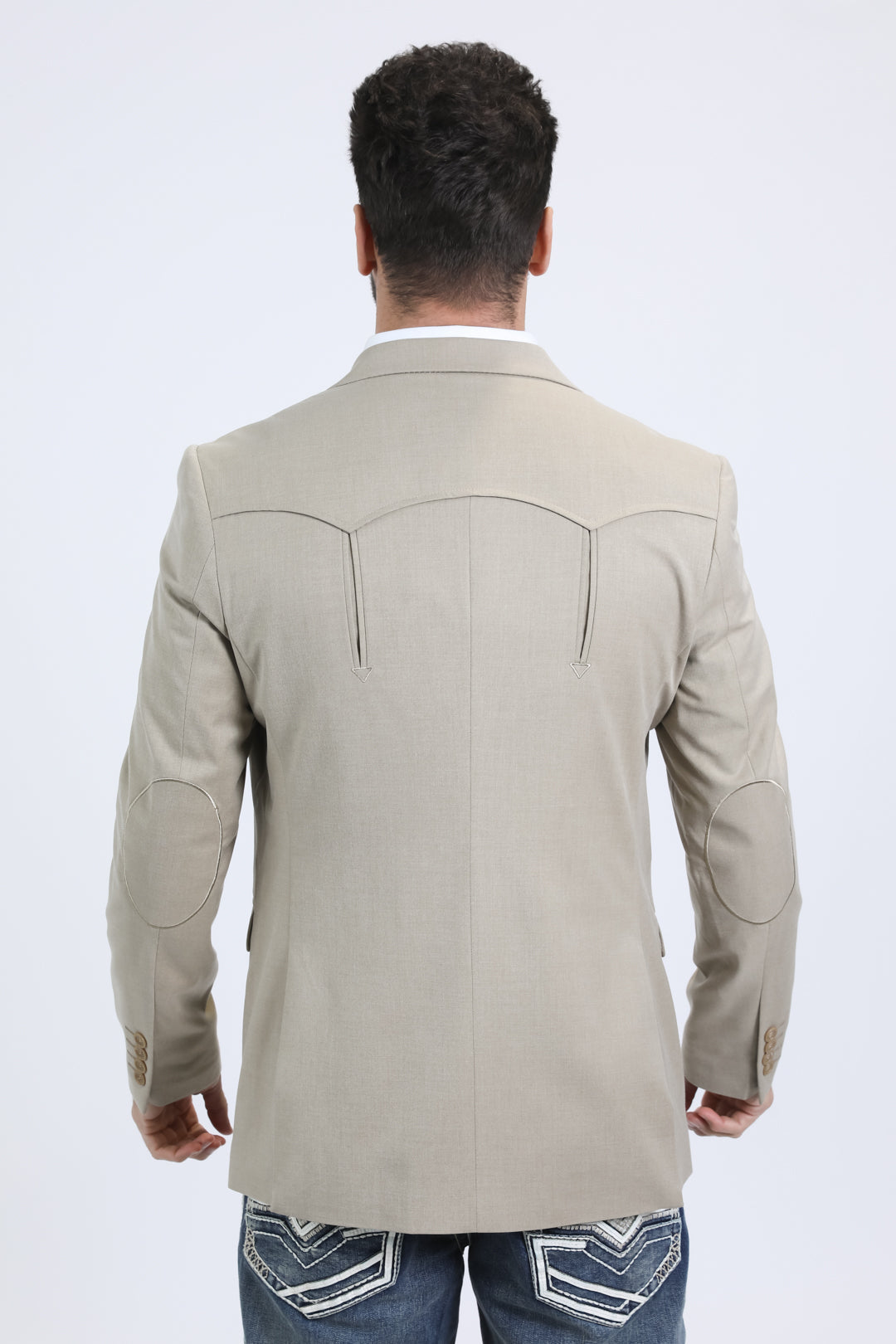 Khaki Double Button Western Blazer | Blazer | Men's Western Style Khaki