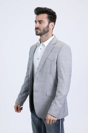 Silver Double Button Western Blazer | Blazer | Men's Western Style Silver