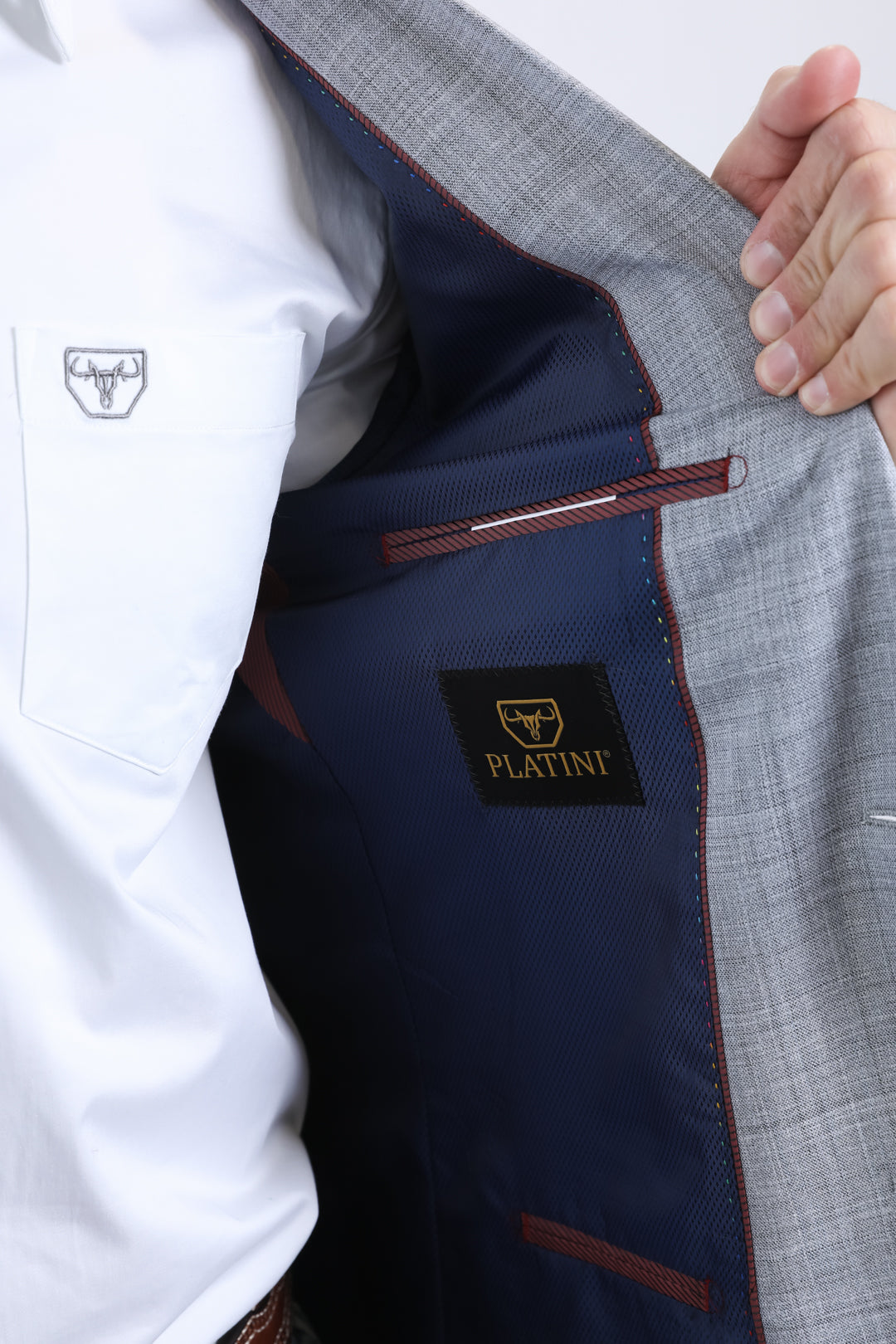Silver Double Button Western Blazer | Blazer | Men's Western Style Silver