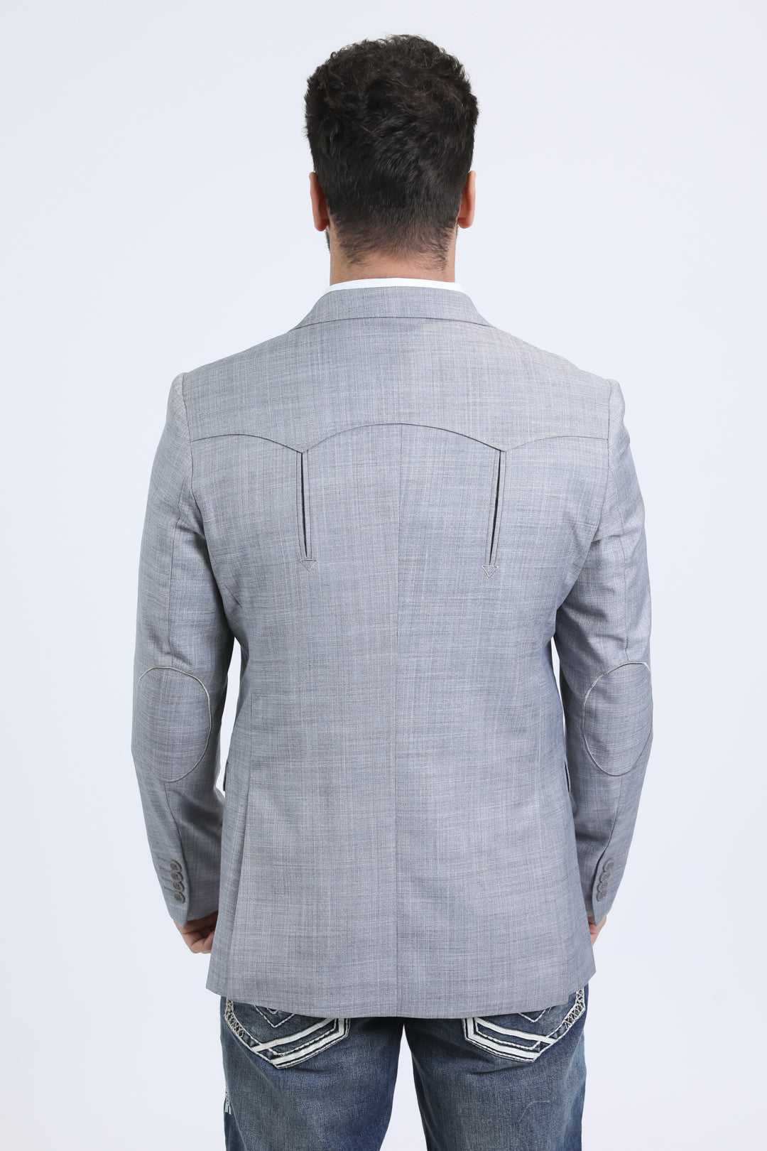 Silver Double Button Western Blazer | Blazer | Men's Western Style Silver