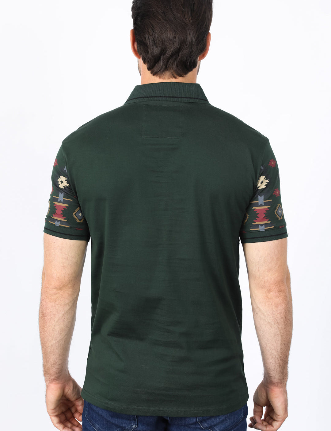 men-green-stretch-cotton-aztec-panoramic-print-polo-AZP10397_4.jpg