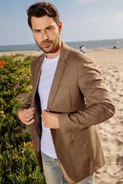 Western Sport Coat with Elbow Patch | Men's Blazer | Men Elbow Patch Sport Coat Beige Brown Charcoal Navy Grey