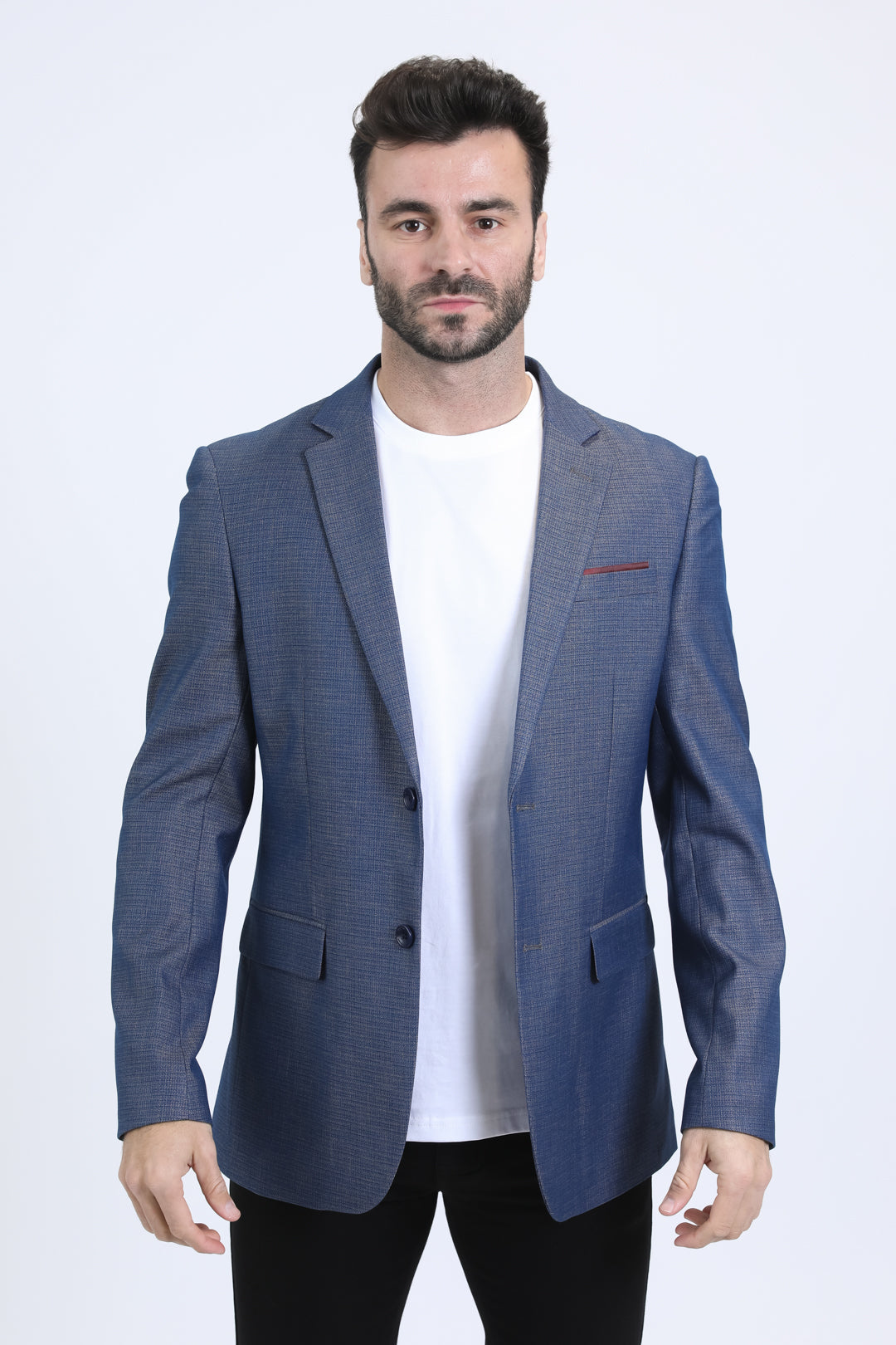 Modern Fit Blazer | Blazer | Men's Slate Blue Smart Casual Jacket