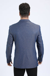 Modern Fit Blazer | Blazer | Men's Slate Blue Smart Casual Jacket
