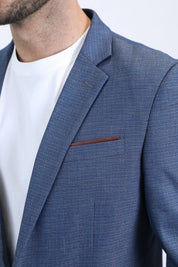 Modern Fit Blazer | Blazer | Men's Slate Blue Smart Casual Jacket