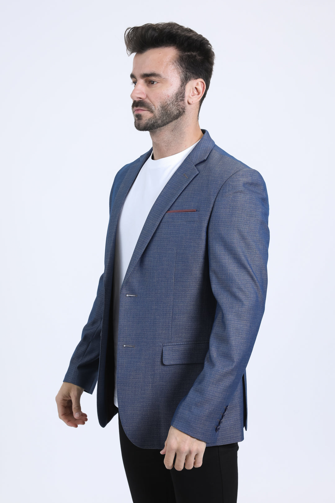 Modern Fit Blazer | Blazer | Men's Slate Blue Smart Casual Jacket