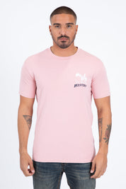 Western Cowboy Rider Graphic Tee | T-Shirt | Men's Cotton Pink Western Print