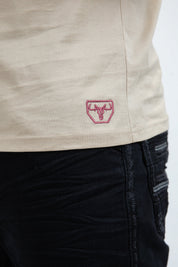 Navajo Band Polo Shirt | Polo | Men's Cotton Beige Navajo Pattern