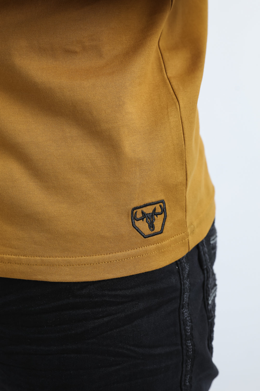 Aztec Border Stripe Polo | Polo Shirt | Men's Camel Cotton