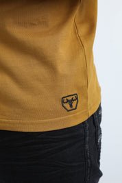 Aztec Border Stripe Polo | Polo Shirt | Men's Camel Cotton