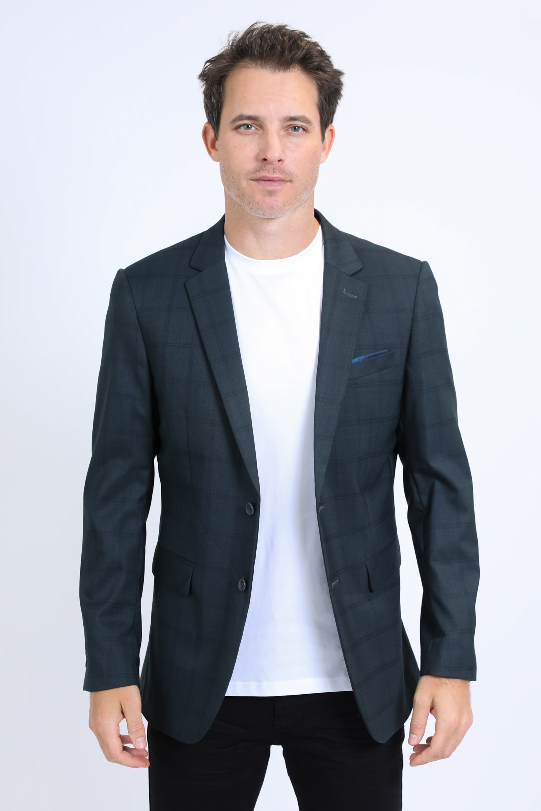 Modern Fit Stretch Date Night Blazer | Men's Blazer | Men Stretch Blazer Green Navy Black White Khaki Pink