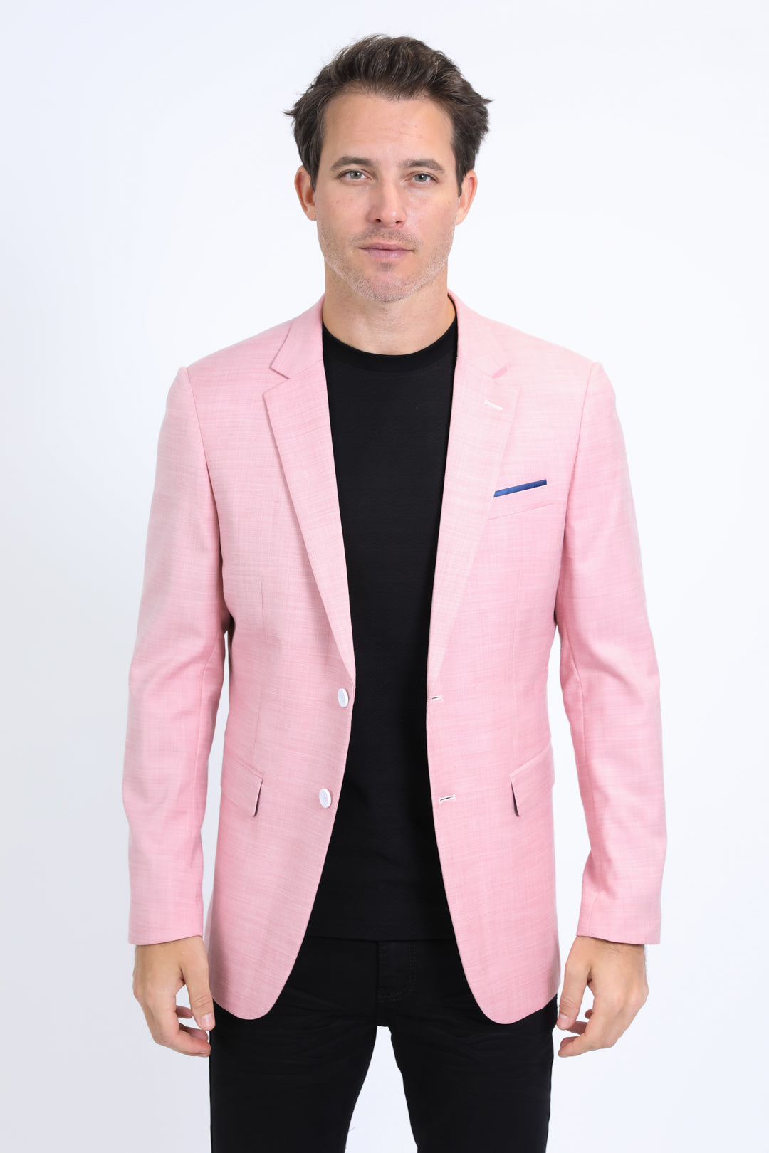 Modern Fit Stretch Date Night Blazer | Men's Blazer | Men Stretch Blazer Green Navy Black White Khaki Pink
