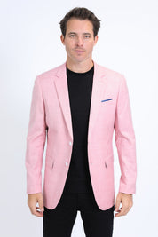 Modern Fit Stretch Date Night Blazer | Men's Blazer | Men Stretch Blazer Green Navy Black White Khaki Pink