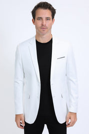 Modern Fit Stretch Date Night Blazer | Men's Blazer | Men Stretch Blazer Green Navy Black White Khaki Pink